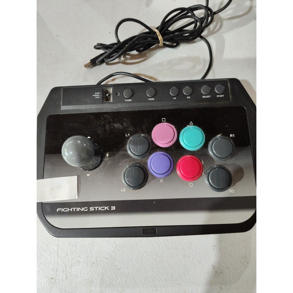 Hori Fighting Stick 3 Wired USB Arcade Controller for PS3/PC - Untested